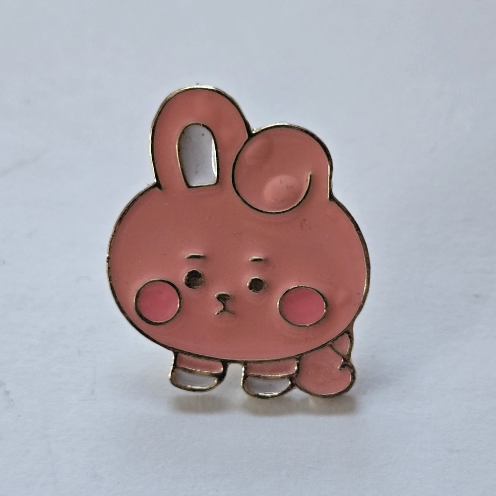 Pink Bunny Enamel Pin